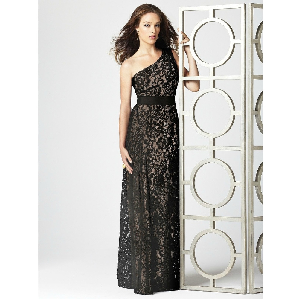 Dessy Collection Lace Long Dress